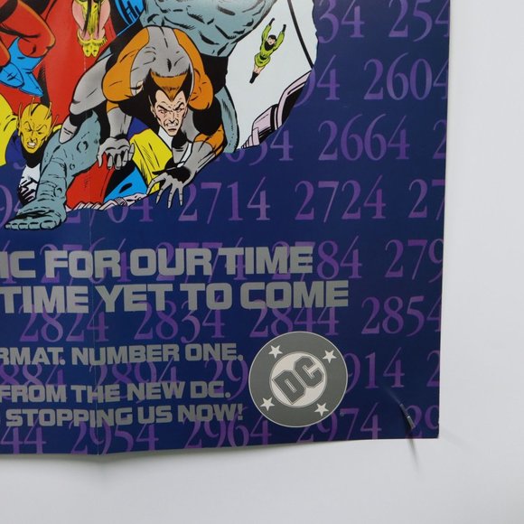 VTG 1984 Legion of Super-Heroes DC Comics Promo Comic Shop Poster 22"x17" - Picture 5 of 7